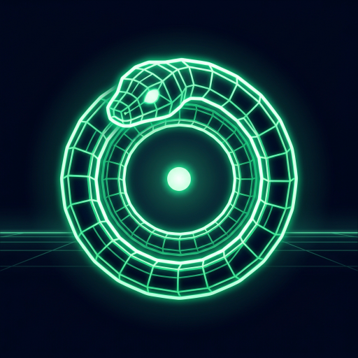 Neon Snake 3D icon