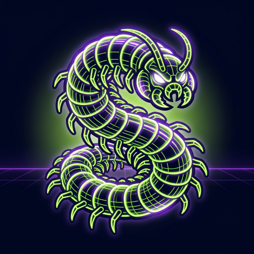 Neon Wyrm 3D icon